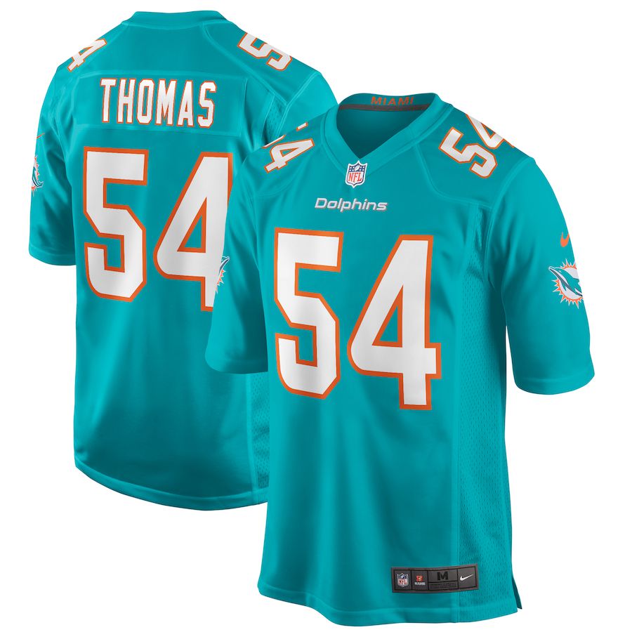 Men Miami Dolphins 54 Zach Thomas Nike Green Game Retired Player NFL Jersey